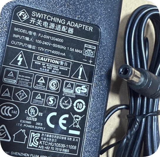 *Brand NEW*Fujia 12V 4A (Compatible with 1A/1.5A/2A/2.5A/3A/3.5A) Low-Ripple 5.5*2.1mm Center Positi